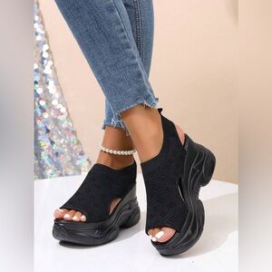 Women’s Platform Fashion Casual Women Shoes Hollow Out High Heel Sandals